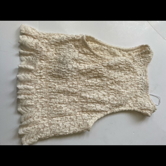 Zara textured crop top cream M - Picture 7 of 8